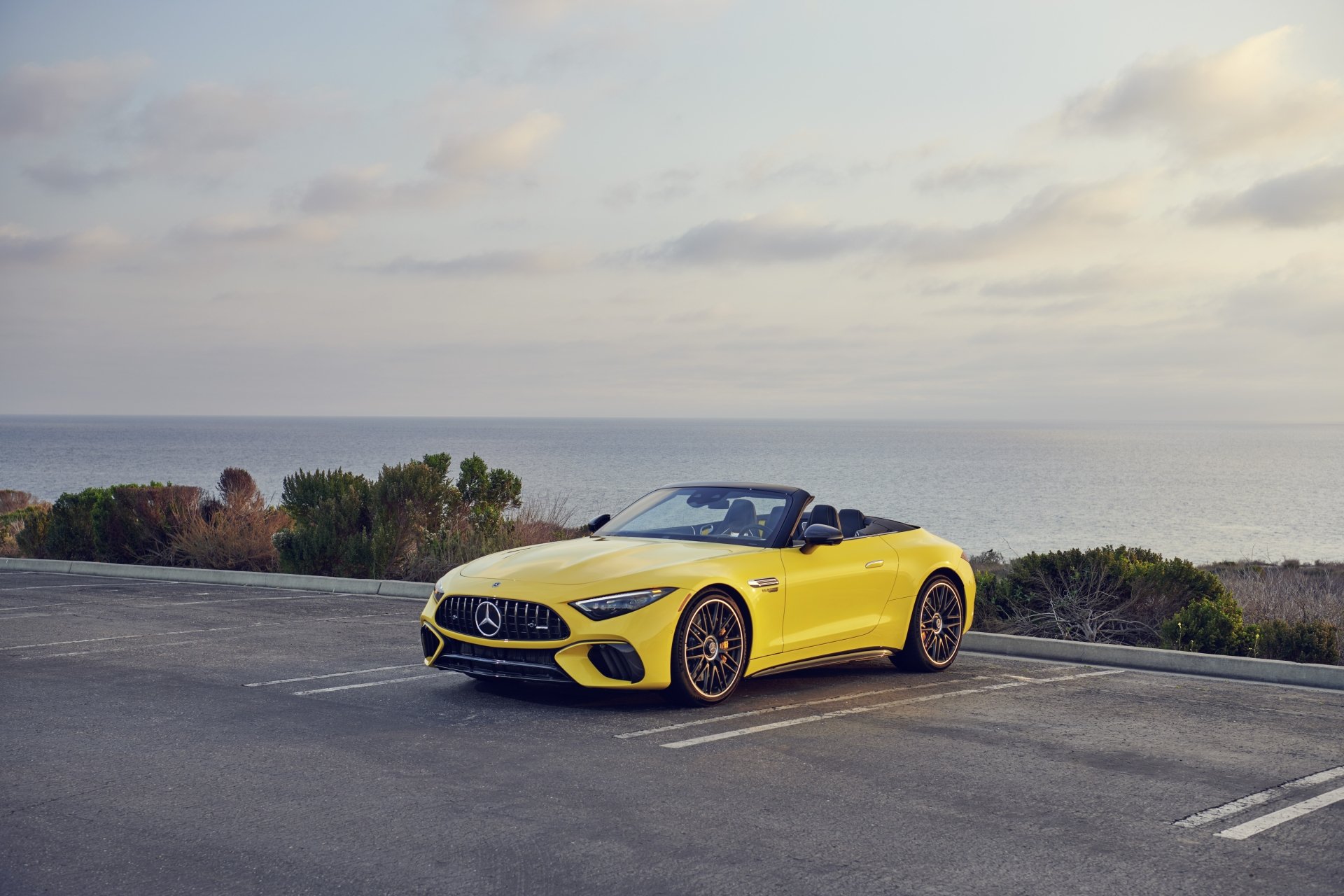 Download Cabriolet Mercedes-AMG SL 63 4MATIC Vehicle Mercedes-AMG SL 4k Ultra HD Wallpaper