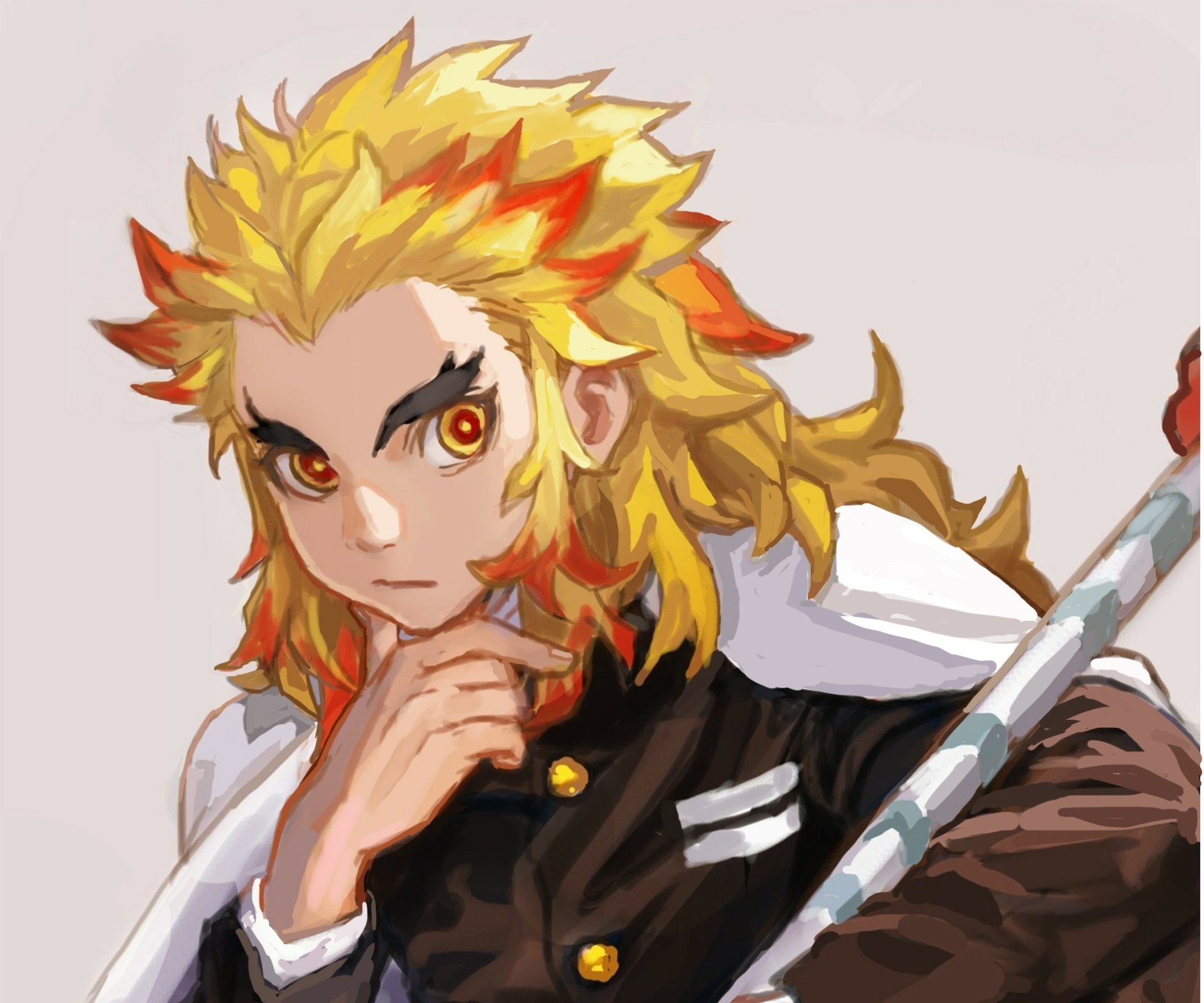 Download Kyojuro Rengoku Anime Demon Slayer: Kimetsu No Yaiba HD Wallpaper