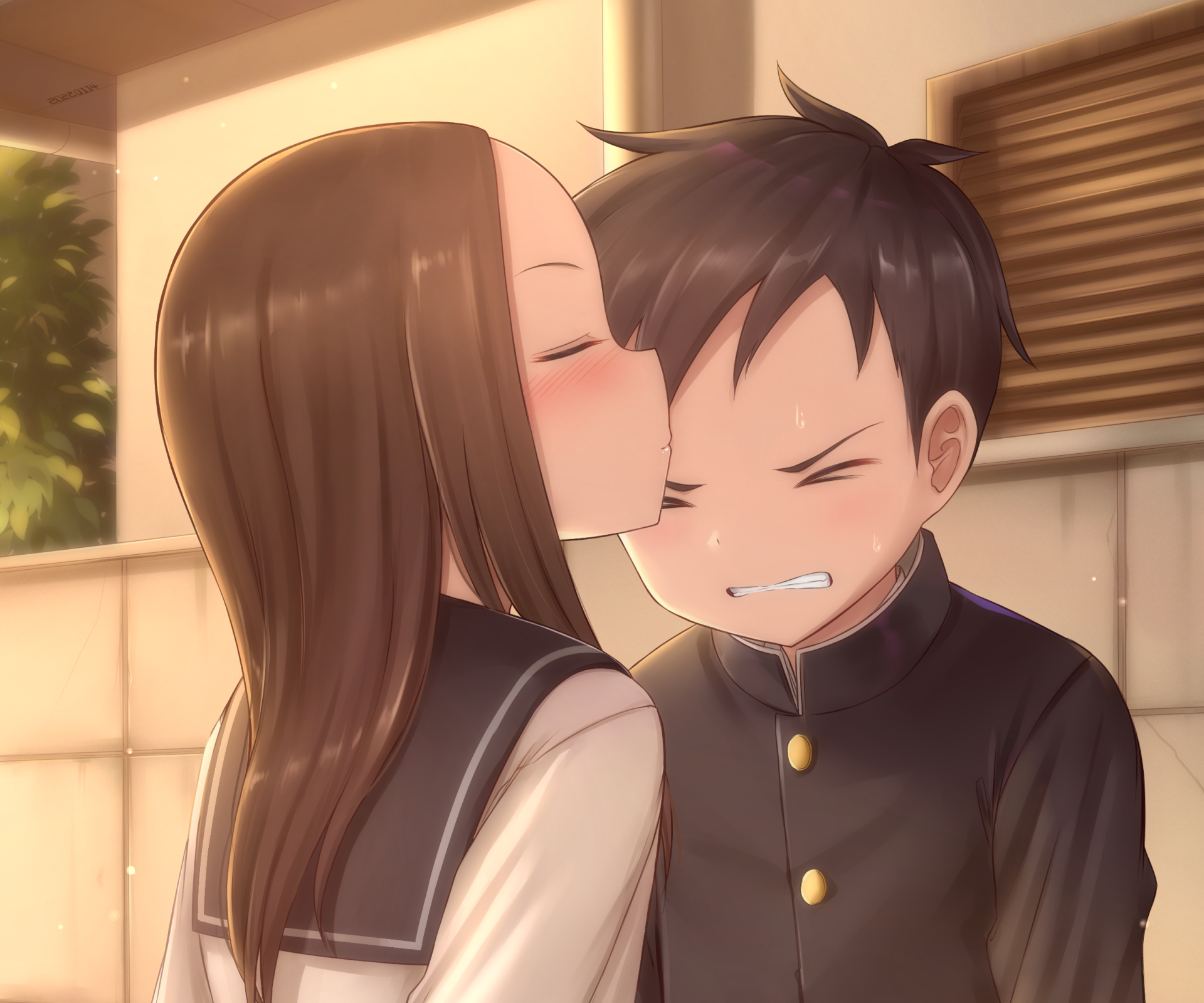 Anime Karakai Jouzu no Takagi-san HD Wallpaper by にゃー