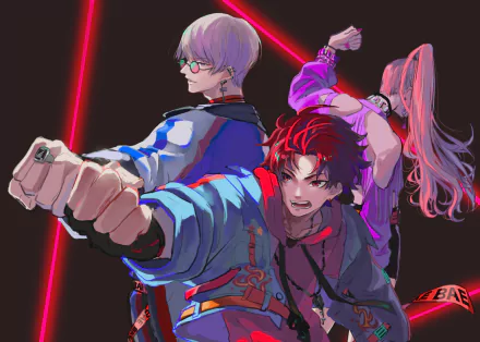 Hajun Yeon Allen Sugasano Anne Faulkner Anime Paradox Live HD Desktop Wallpaper | Background Image