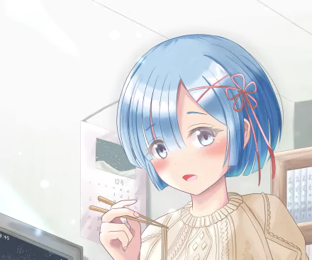 Rem (Re:ZERO) Anime Re:Zero - Starting Life in Another World HD Desktop Wallpaper | Background Image