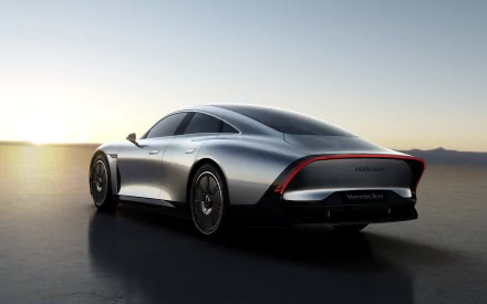 electric car silver car vehicle Mercedes-Benz Vision EQXX HD Desktop Wallpaper | Background Image