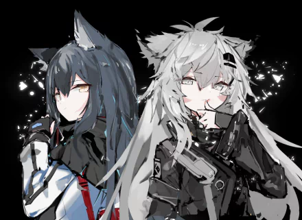 Texas (Arknights) Lappland (Arknights) video game Arknights HD Desktop Wallpaper | Background Image