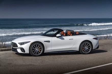 cabriolet Mercedes-AMG SL 55 4MATIC vehicle Mercedes-AMG SL HD Desktop Wallpaper | Background Image