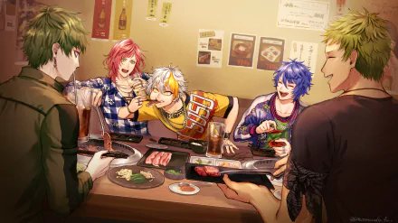 Ran (BlackStar) Mizuki (BlackStar) Lico (BlackStar) Kongou (BlackStar) Heath (BlackStar) video game BlackStar ~Theater Starless~ HD Desktop Wallpaper | Background Image