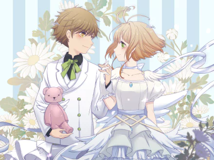 Syaoran Li Sakura Kinomoto Anime Cardcaptor Sakura HD Desktop Wallpaper | Background Image