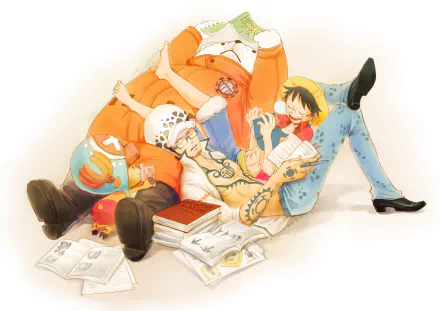 Bepo (One Piece) Tony Tony Chopper Trafalgar Law Monkey D. Luffy Anime One Piece HD Desktop Wallpaper | Background Image