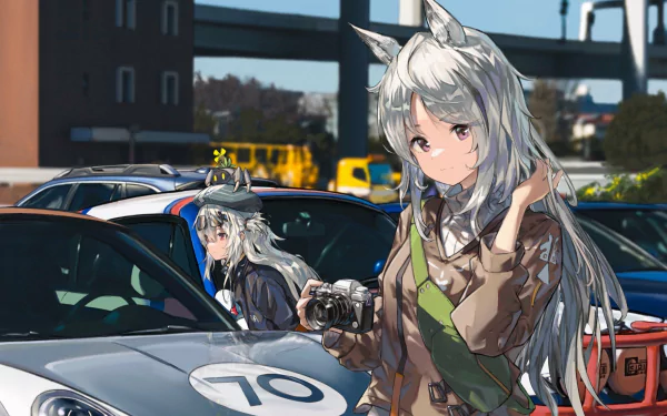 Skadi (Arknights) Grani (Arknights) video game Arknights HD Desktop Wallpaper | Background Image