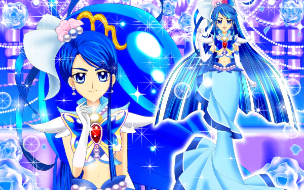 Karen Minazuki Cure Aqua Anime Yes! PreCure 5 HD Desktop Wallpaper | Background Image