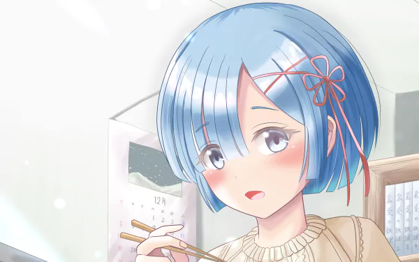 Rem (Re:ZERO) Anime Re:Zero - Starting Life in Another World HD Desktop Wallpaper | Background Image