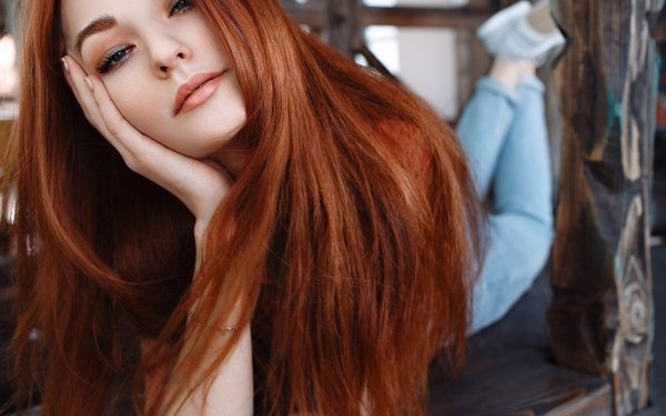 Women Model Redhead HD Wallpaper | Background Image