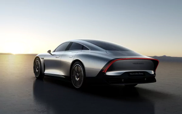 electric car silver car vehicle Mercedes-Benz Vision EQXX HD Desktop Wallpaper | Background Image