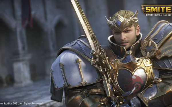 King Arthur (Smite) video game Smite HD Desktop Wallpaper | Background Image