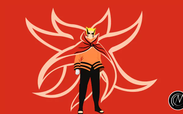 Naruto Baryon Mode In Bright Orange