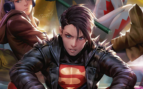 DC Comics Wonder Girl Cassandra Sandsmark Conner Kent Superboy Comic Young Justice HD Desktop Wallpaper | Background Image