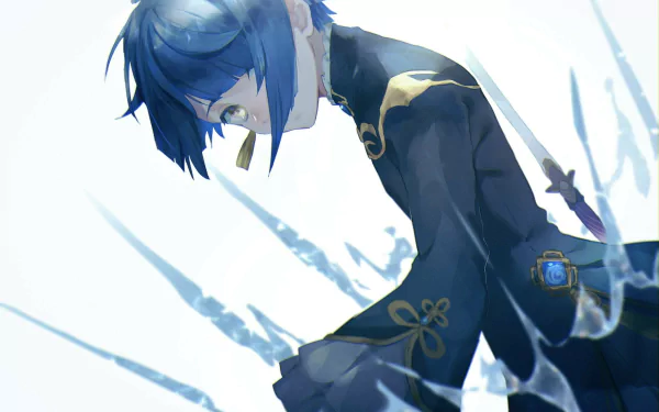 Xingqiu (Genshin Impact) video game Genshin Impact HD Desktop Wallpaper | Background Image