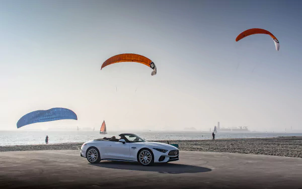 cabriolet Mercedes-AMG SL 55 4MATIC vehicle Mercedes-AMG SL HD Desktop Wallpaper | Background Image