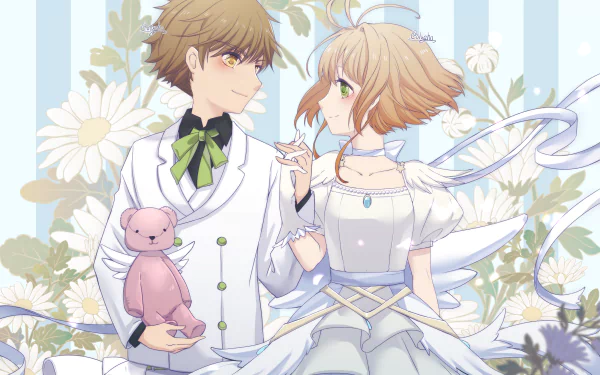 Syaoran Li Sakura Kinomoto Anime Cardcaptor Sakura HD Desktop Wallpaper | Background Image