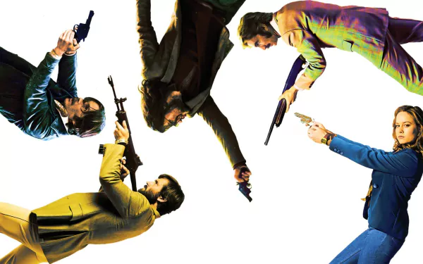 sharlto copley Armie Hammer Cillian Murphy Brie Larson Free Fire (2016) HD Desktop Wallpaper | Background Image