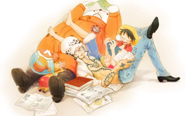 Bepo (One Piece) Tony Tony Chopper Trafalgar Law Monkey D. Luffy Anime One Piece HD Desktop Wallpaper | Background Image
