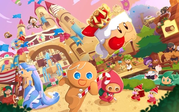 Video Game COOKIE RUN: KINGDOM Cookie Run Cake Hound GingerBrave Gumball Cookie Herb Cookie Latte Cookie Licorice Cookie Muscle Cookie Pancake Cookie Poison Mushroom Cookie Sea Fairy Cookie Sorbet Shark Cookie Strawberry Cookie Sugar Gnome Tiger Lily Cookie Wizard Cookie HD Wallpaper | Background Image