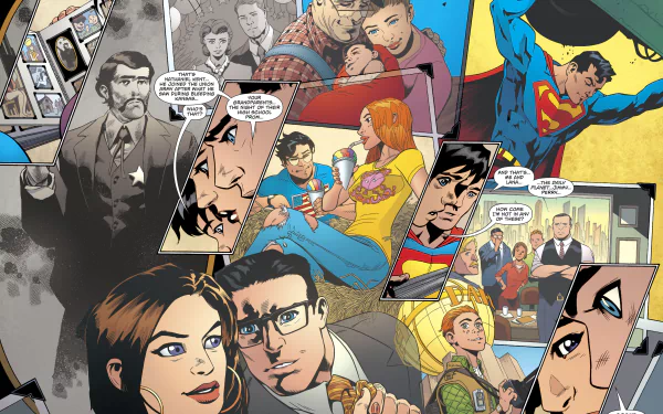 DC Comics Jon Kent Lana Lang Jimmy Olsen Lois Lane Clark Kent Comic Superman HD Desktop Wallpaper | Background Image