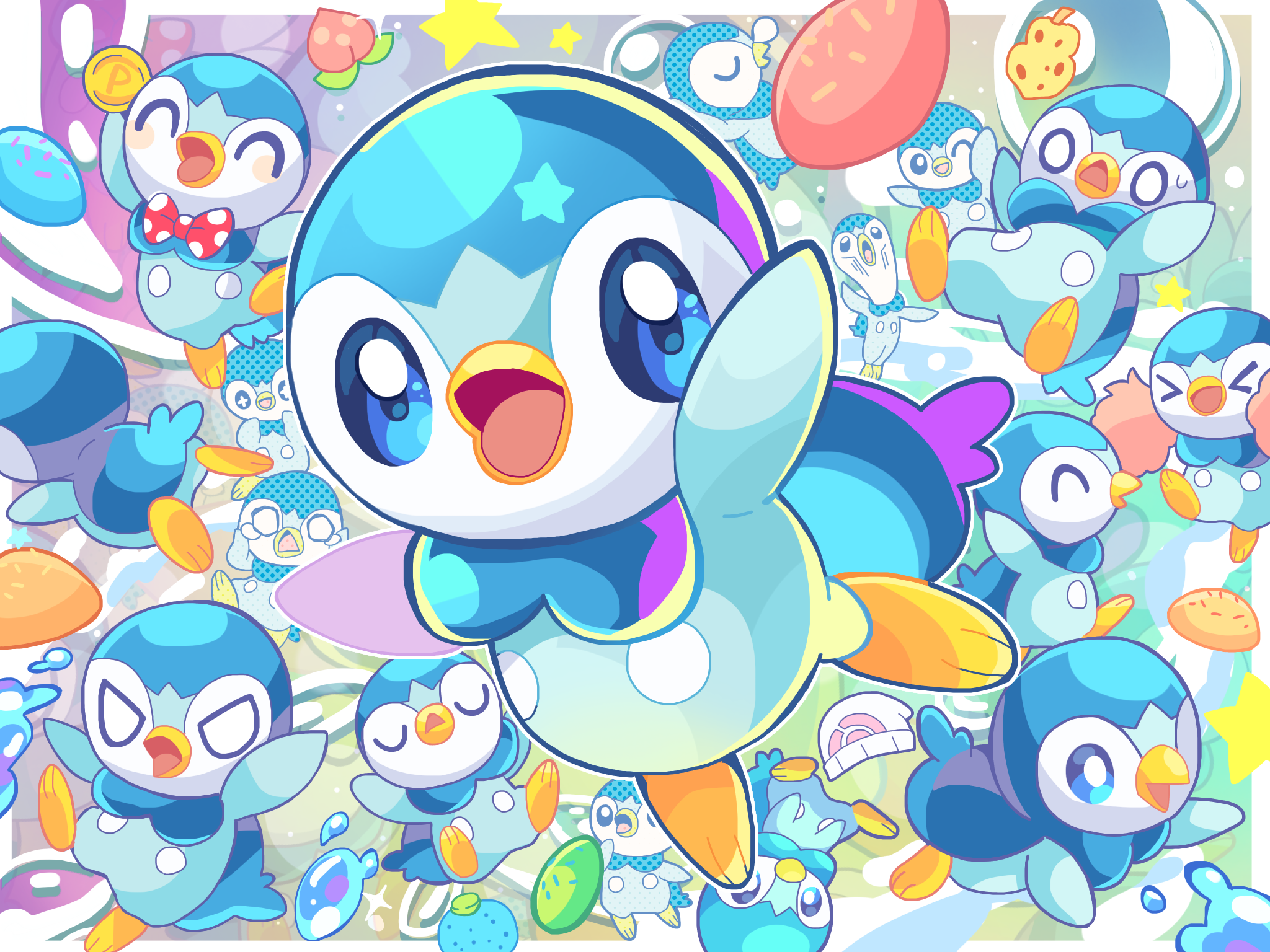 Mobile wallpaper: Pokémon, Video Game, Chibi, Piplup (Pokémon