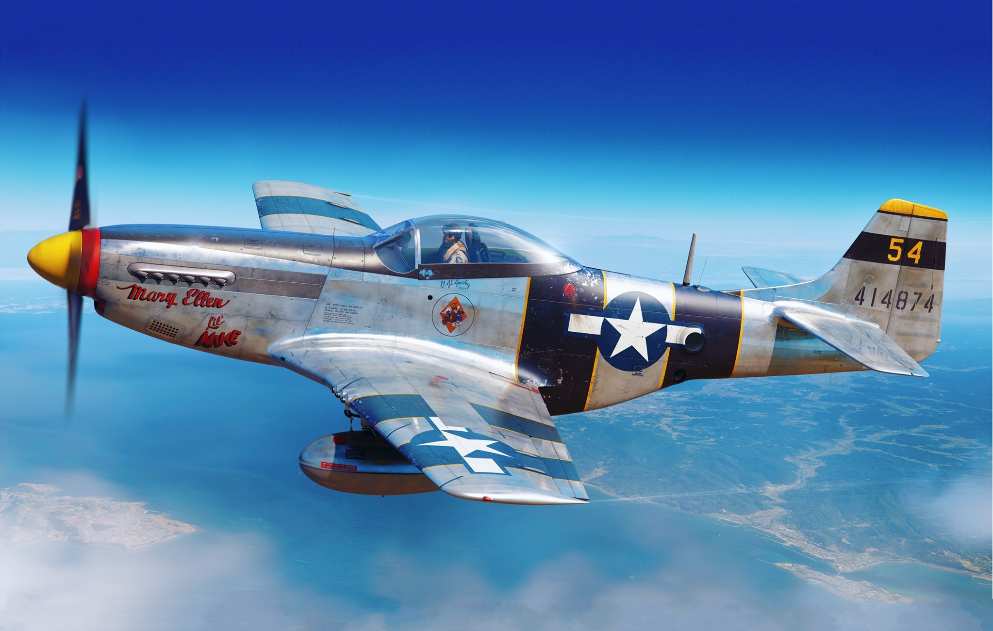 P 51 Mustang Mustang guerra Plane P 51 HD wallpaper  Peakpx