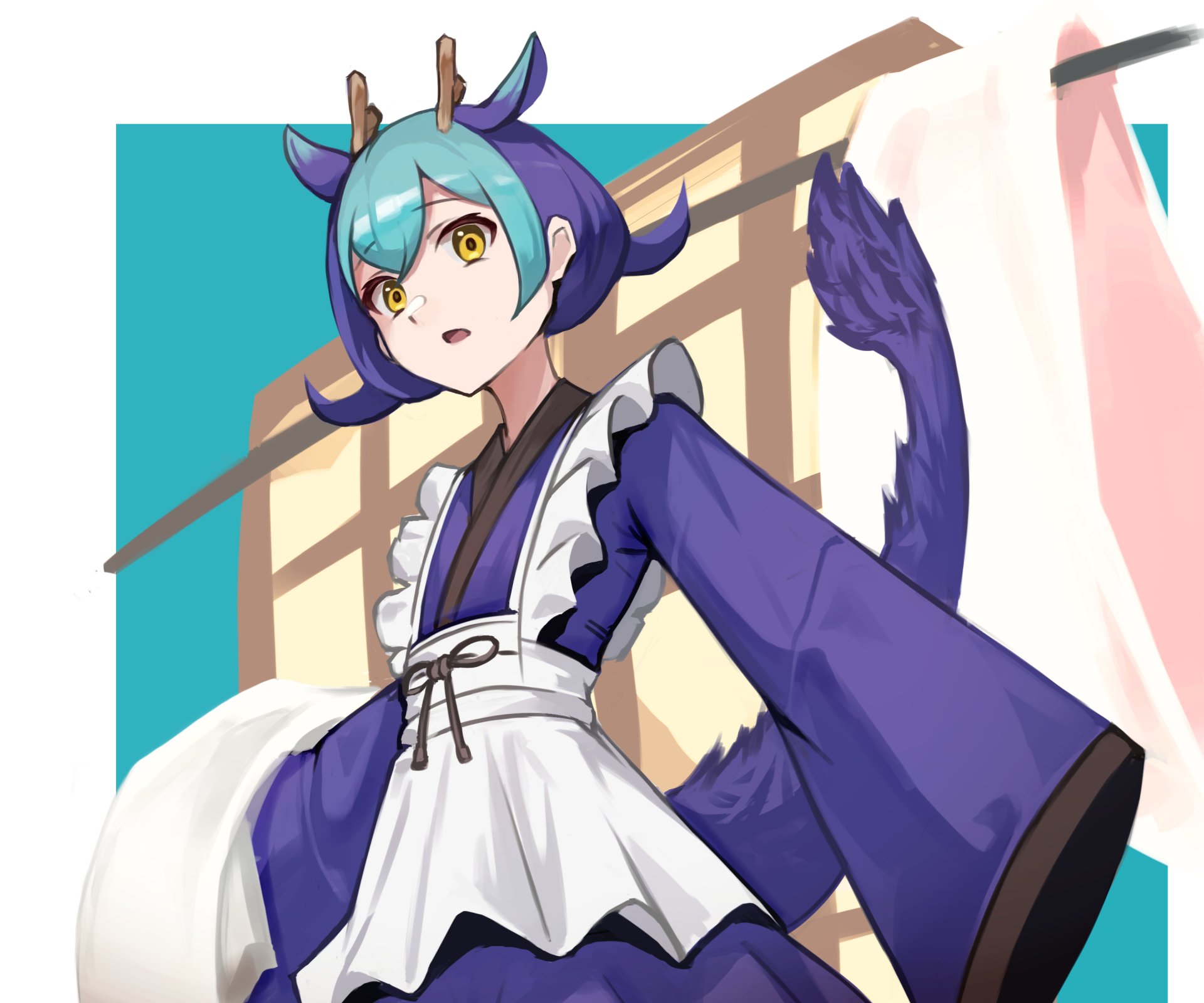 Download Dragonmaid Laudry Anime Yu-Gi-Oh! HD Wallpaper