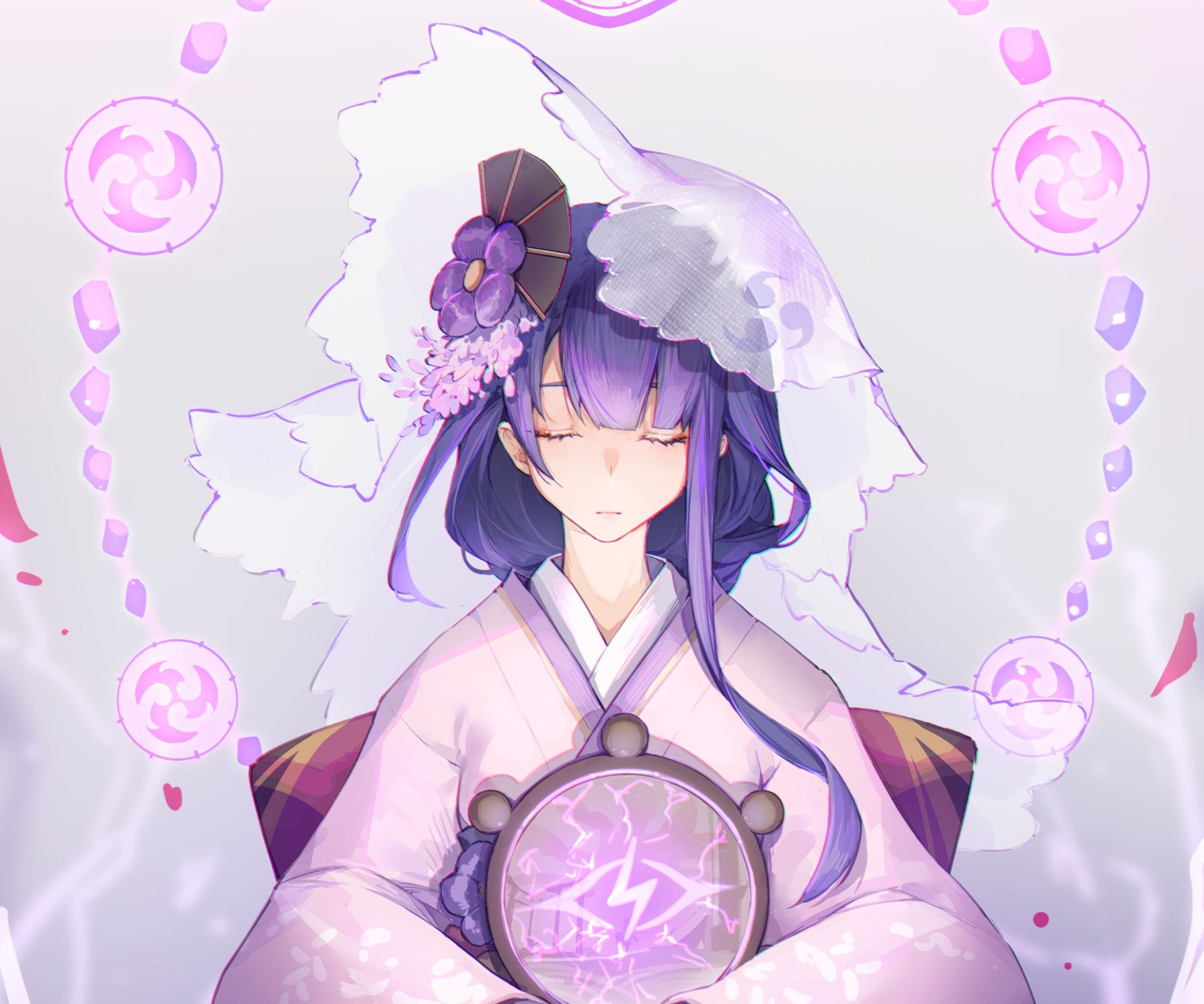 Download Raiden Makoto Video Game Genshin Impact HD Wallpaper