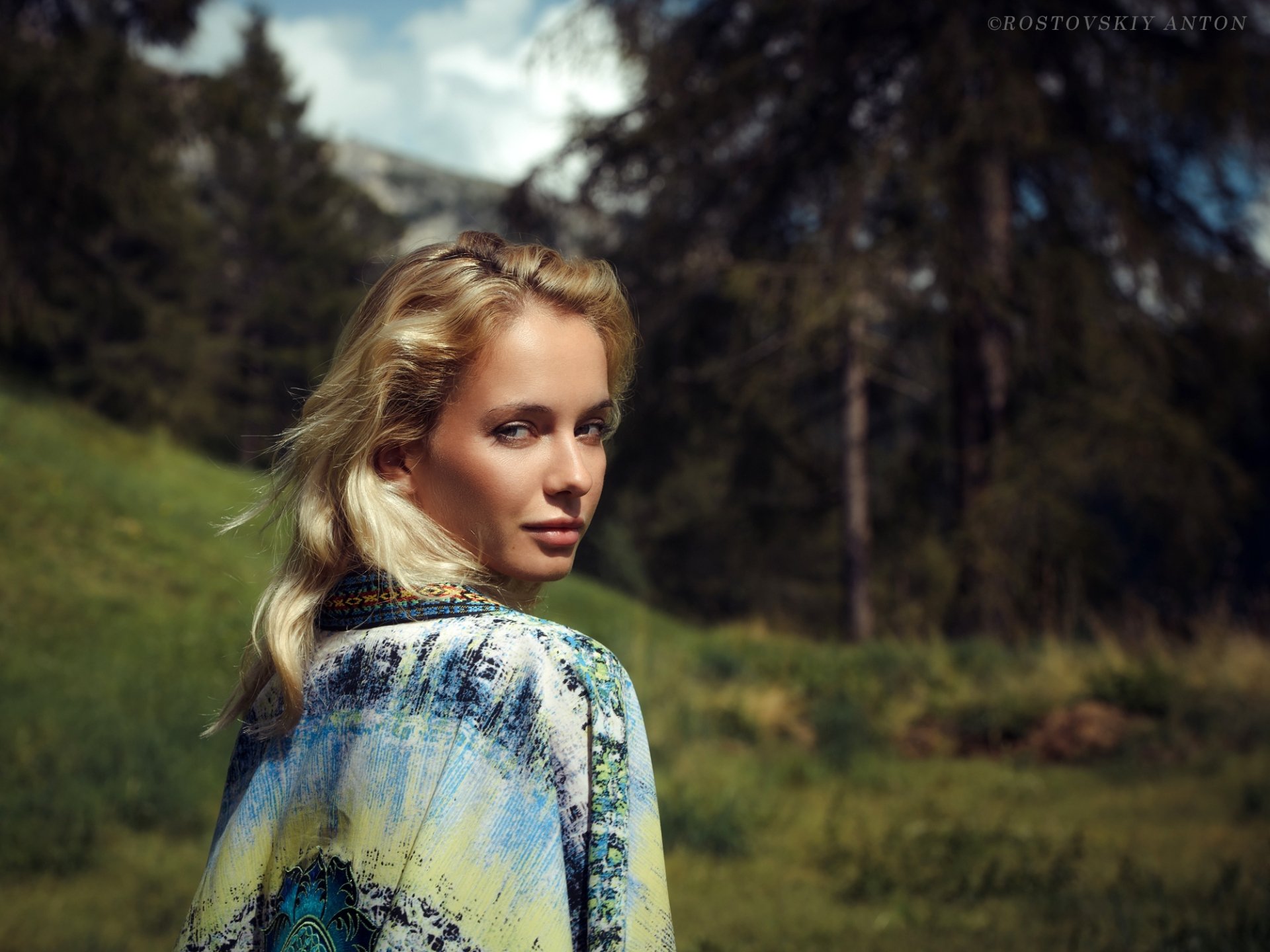 Download Blonde Woman Model HD Wallpaper by Anton Rostovskiy