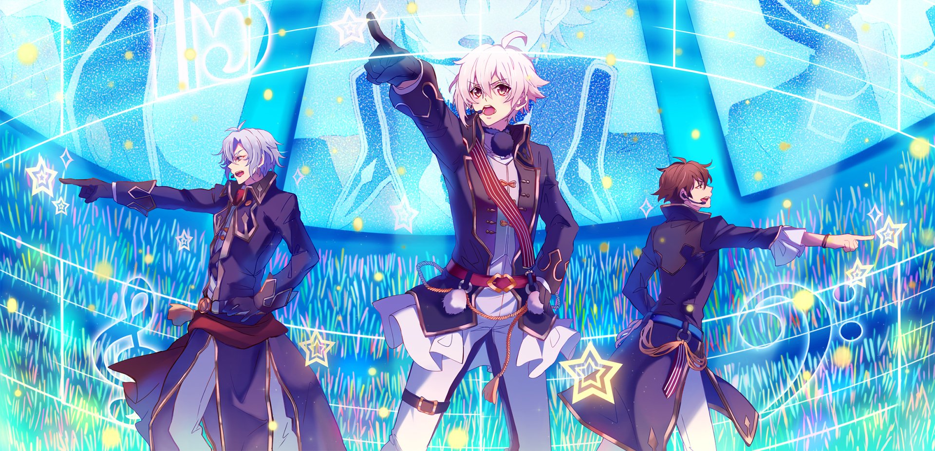 Download Gaku Yaotome Ryunosuke Tsunashi Tenn Kujo Anime IDOLiSH7 HD Wallpaper