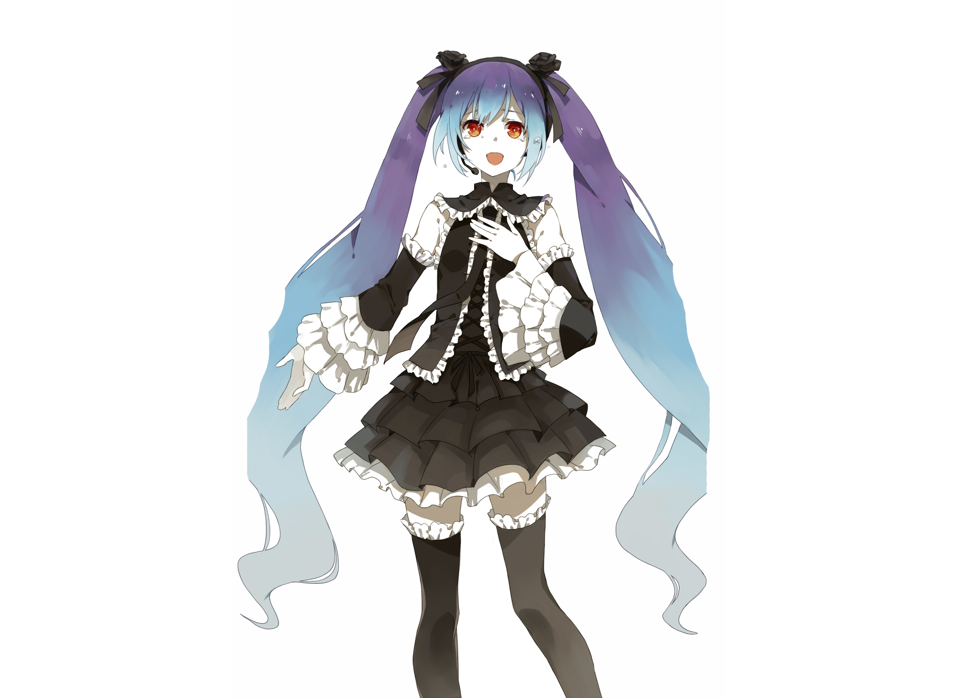 Download Hatsune Miku Anime Vocaloid HD Wallpaper by 廃人