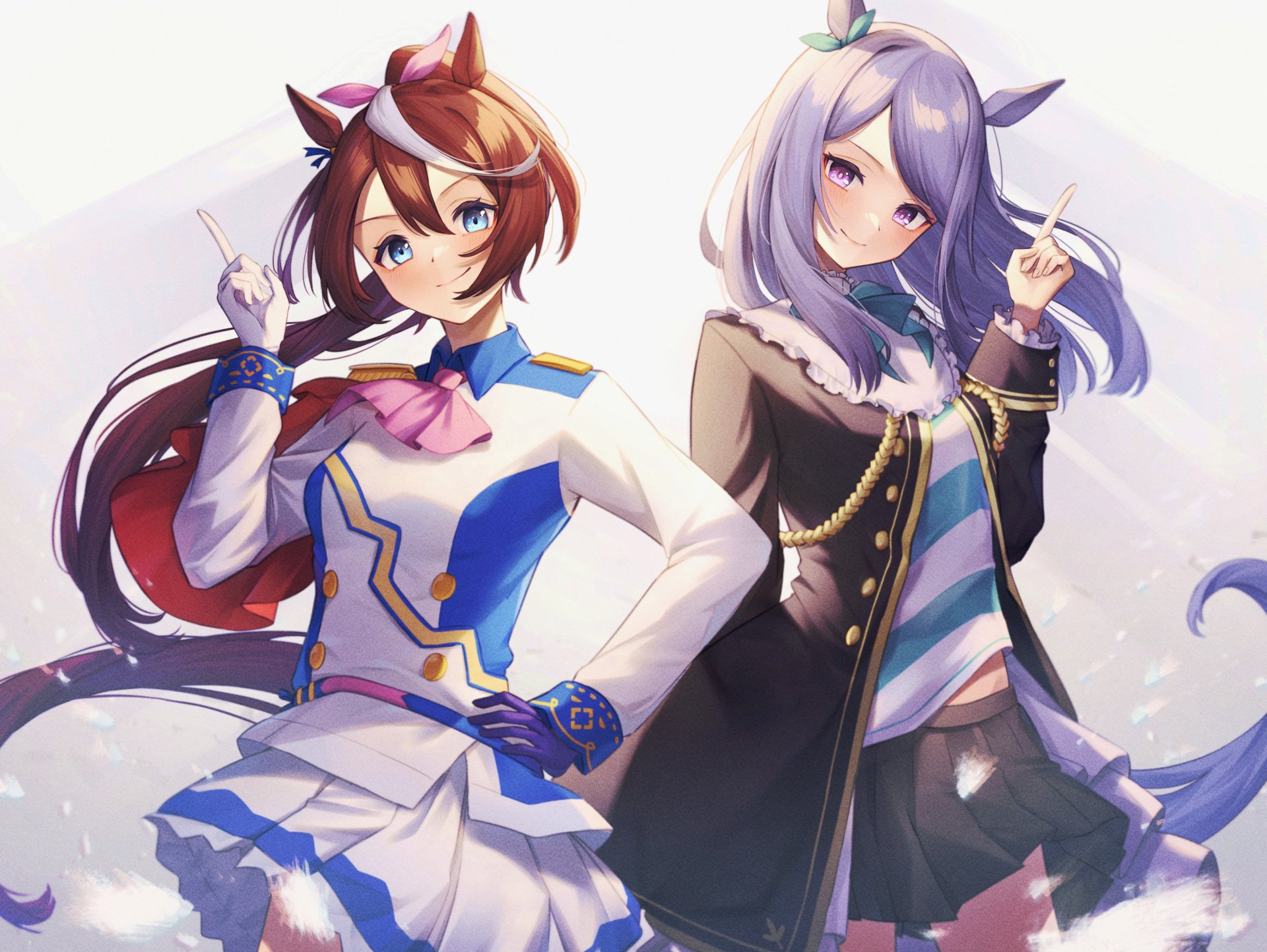 Download Tokai Teio Mejiro McQueen Anime Uma Musume: Pretty Derby 4k Ultra HD Wallpaper