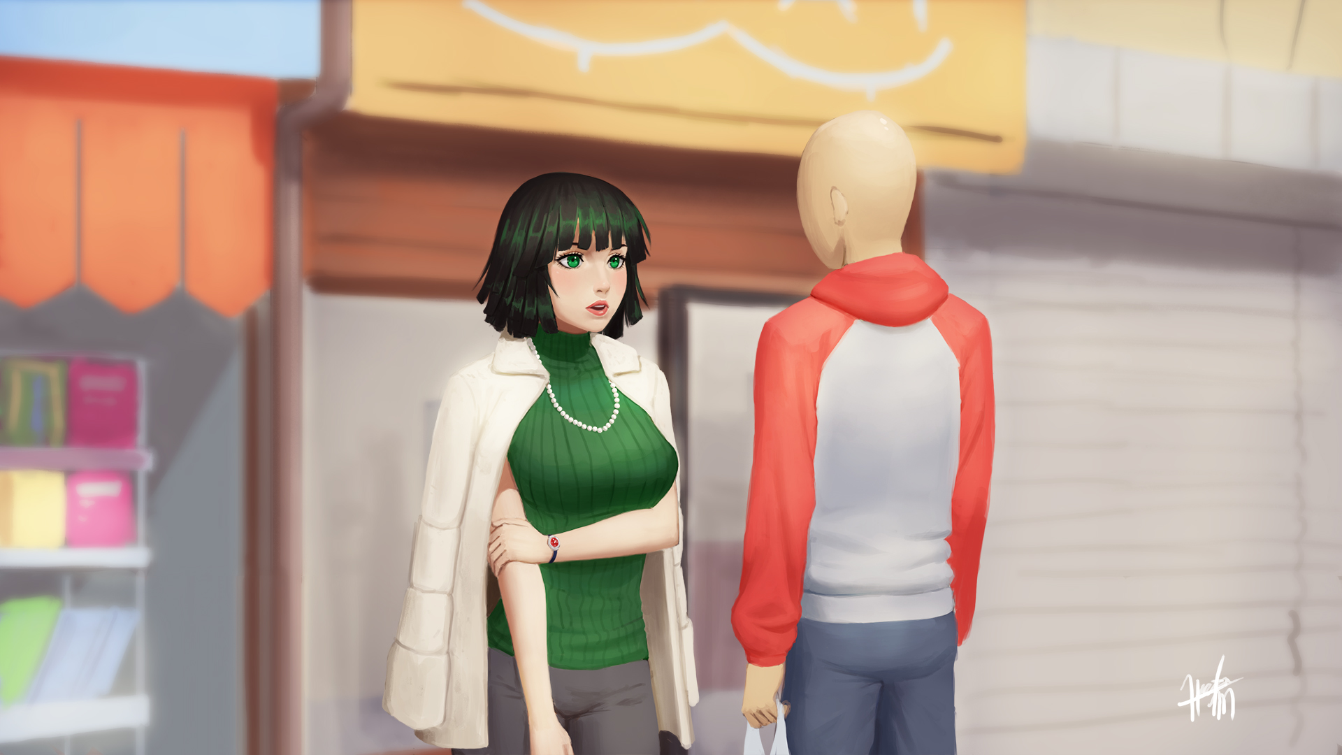 Download Fubuki (One-Punch Man) Saitama (One-Punch Man) Anime One-Punch Man HD Wallpaper by Carlo Montie