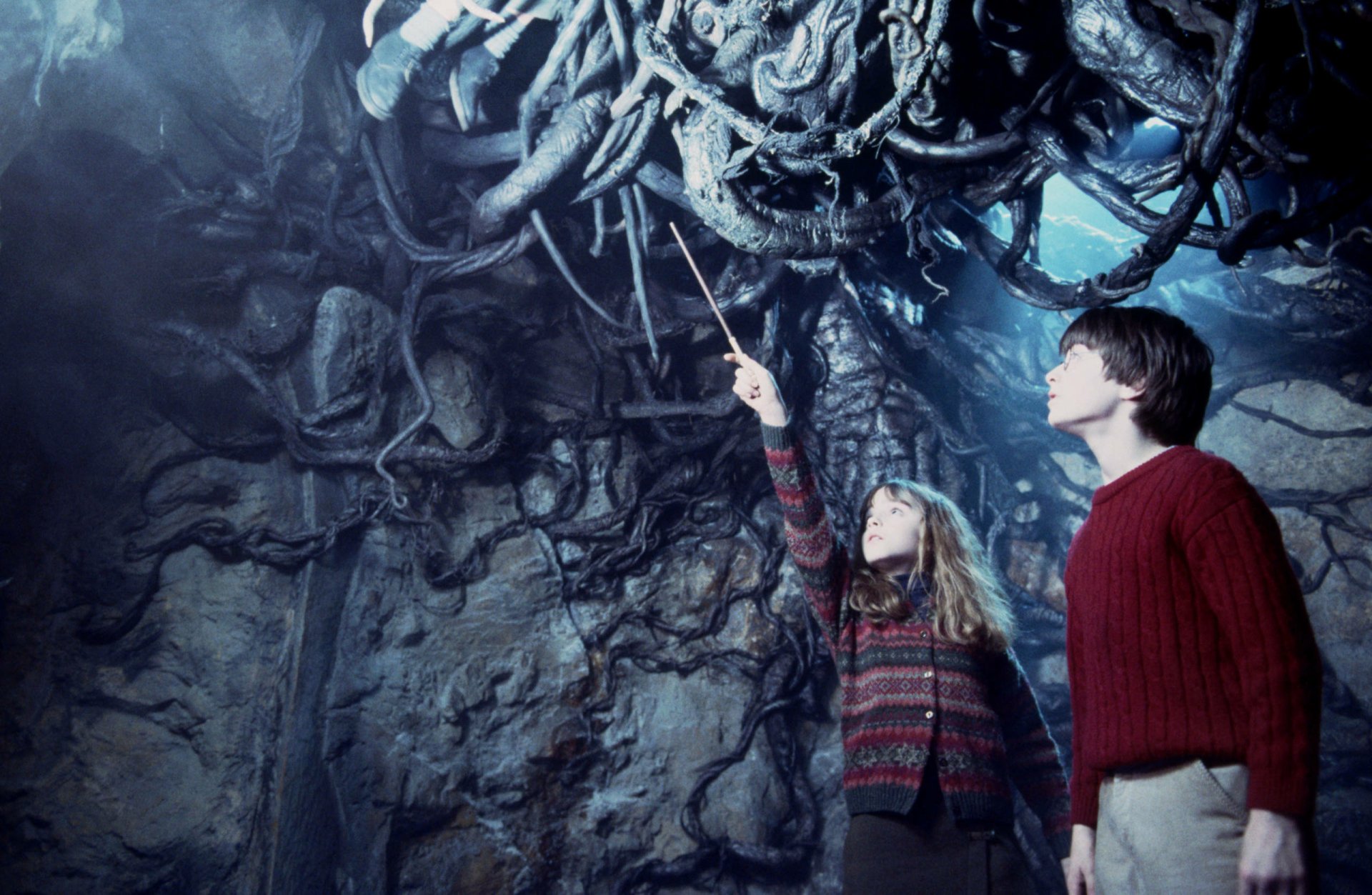 Download Daniel Radcliffe Harry Potter Emma Watson Hermione Granger Movie Harry Potter And The Philosopher's Stone HD Wallpaper