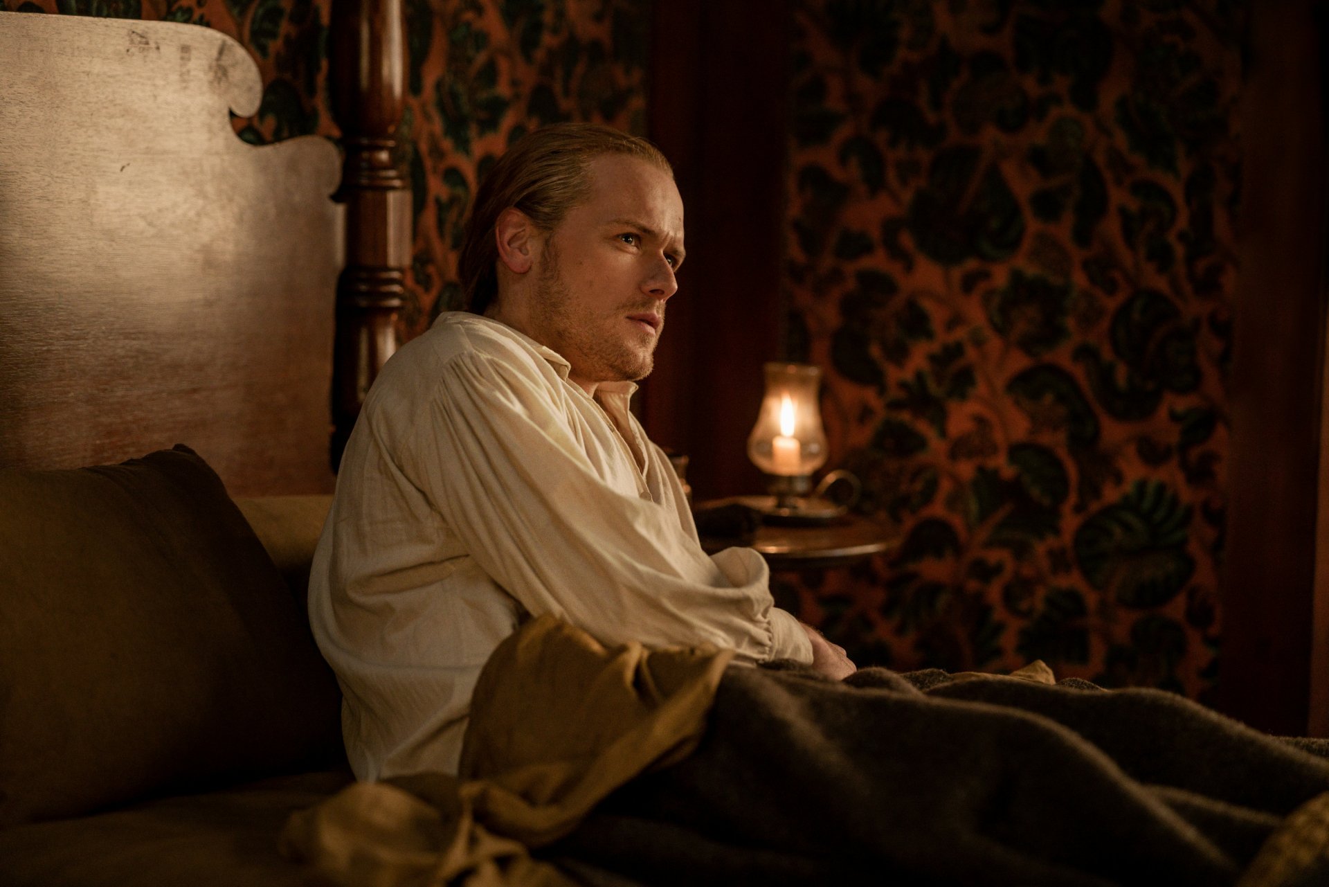 Download Sam Heughan Jamie Fraser TV Show Outlander HD Wallpaper