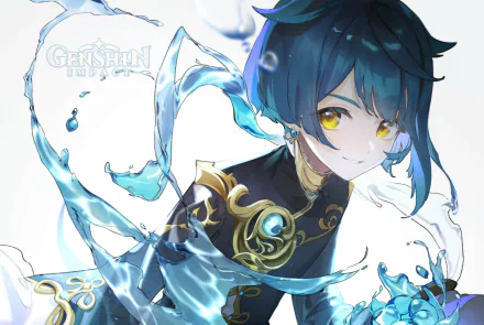 Xingqiu (Genshin Impact) video game Genshin Impact HD Desktop Wallpaper | Background Image