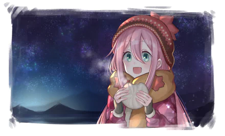 Nadeshiko Kagamihara Anime Laid-Back Camp HD Desktop Wallpaper | Background Image