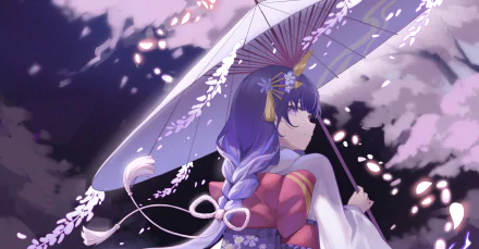 Baal Raiden Shogun (Genshin Impact) video game Genshin Impact HD Desktop Wallpaper | Background Image