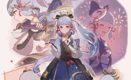 Kamisato Ayaka (Genshin Impact) video game Genshin Impact HD Desktop Wallpaper | Background Image