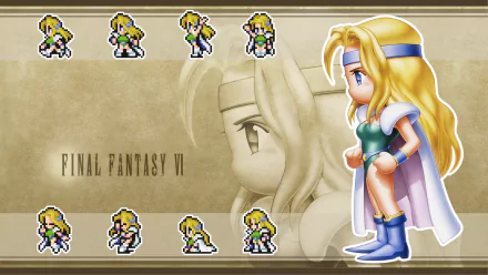 Celes Chere video game Final Fantasy VI HD Desktop Wallpaper | Background Image