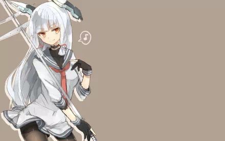 school uniform Anime Kantai Collection HD Desktop Wallpaper | Background Image