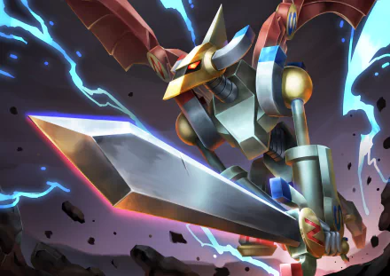 Valkyrion the Magna Warrior Anime Yu-Gi-Oh! HD Desktop Wallpaper | Background Image