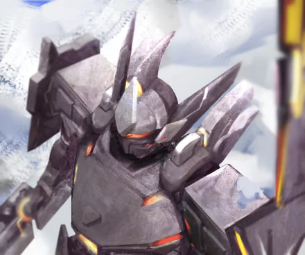 Mecha Warrior Oghma video game Guardian Tales HD Desktop Wallpaper | Background Image