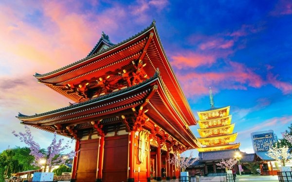 Religious Sensō-ji Temples Japan Tokyo HD Wallpaper | Background Image