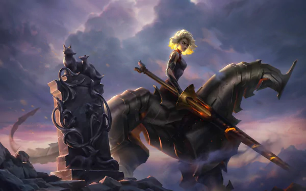 Rell (League Of Legends) video game League Of Legends lance HD Desktop Wallpaper | Background Image