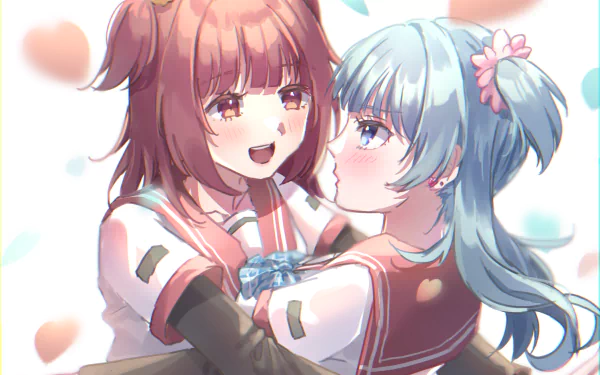 Rena Minami Kaede Akino Anime Magia Record Mahou Shoujo Madoka ☆ Magica Gaiden HD Desktop Wallpaper | Background Image