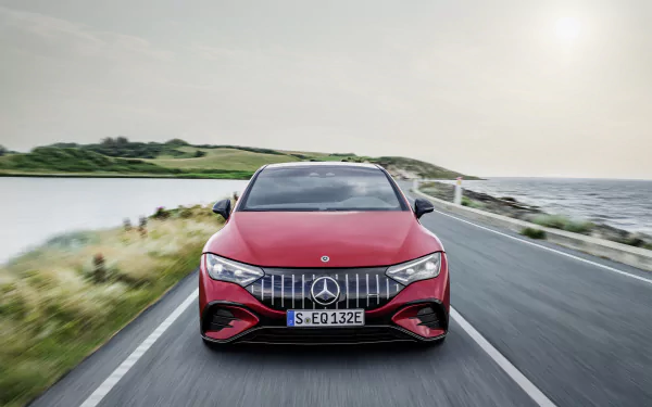 vehicle Mercedes-AMG EQE 43 HD Desktop Wallpaper | Background Image