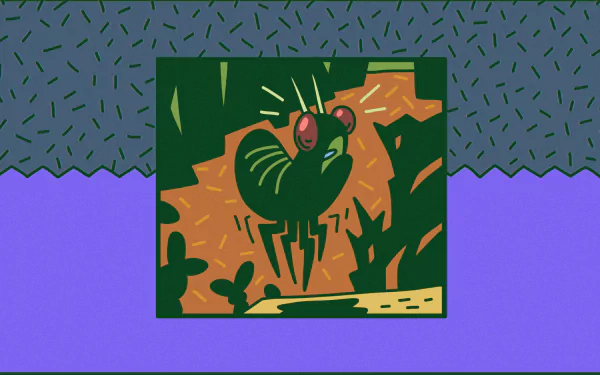 Illustration of a stylized bird with a vibrant backdrop, HD desktop wallpaper.